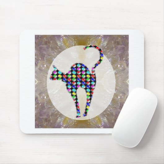 色彩の鮮やかな家畜猫の子ネコペット マウスパッド (マウス)