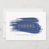 色彩の鮮やかな応援の企業のな休日 サンキューカード (正面)