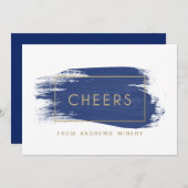 色彩の鮮やかな応援の企業のな休日 サンキューカード (正面/裏面)