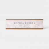 色彩の鮮やかな抽象芸術|のエレガントな最小主義の赤面 デスクネームプレート (正面)