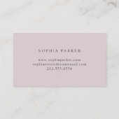 色彩の鮮やかな抽象芸術|のエレガントな最小主義の赤面 名刺 (裏面)