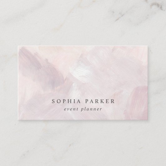 色彩の鮮やかな抽象芸術|のエレガントな最小主義の赤面 名刺 (正面)