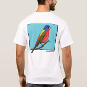 色彩の鮮やかな旗布 Tシャツ (裏面)