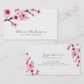 色彩の鮮やかな桜の名刺 名刺 (正面/裏面)