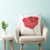 色彩の鮮やかな水彩画のケシの花2 クッション (椅子)