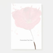 色彩の鮮やかな水彩画のケシの花2 ポストイット (正面)