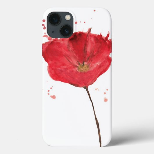 色彩の鮮やかな水彩画のケシの花2 Case-Mate iPhoneケース (裏面)