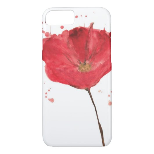 色彩の鮮やかな水彩画のケシの花2 Case-Mate iPhoneケース (裏面)