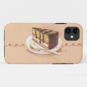 色彩の鮮やかな水彩画のケーキが付いているカード Case-Mate iPhoneケース (裏面(横))
