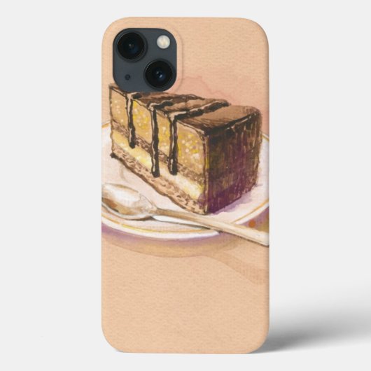 色彩の鮮やかな水彩画のケーキが付いているカード Case-Mate iPhoneケース (裏面)