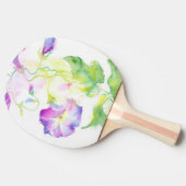 色彩の鮮やかな水彩画のconvolvulusの花 卓球ラケット (横)