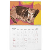 色彩の鮮やかな犬のポートレート2013年、カラフルおよび鮮やか カレンダー (3月 2027)