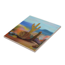 色彩の鮮やかな砂漠のセラミックタイル タイル