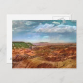 色彩の鮮やかな砂漠のヴィンテージの郵便はがき ポストカード (正面/裏面)