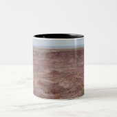 色彩の鮮やかな砂漠 ツートーンマグカップ (中央)