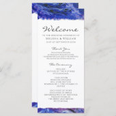 色彩の鮮やかな結婚式 プログラム (正面/裏面)