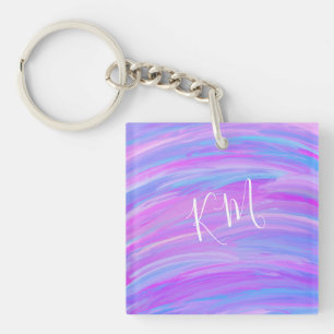 色彩の鮮やかな色パーソナライズなアクリルのKeychain キーホルダー