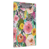 色彩の鮮やかな花の女性ギフトのクリップボード クリップボード (右)