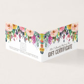 色彩の鮮やかな花の店のギフト券のテンプレート (外部)