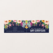 色彩の鮮やかな花の店のギフト券のテンプレート (外部フラット)