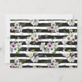 色彩の鮮やかな花の縞模様-日付を救って下さい セーブザデート (裏面)