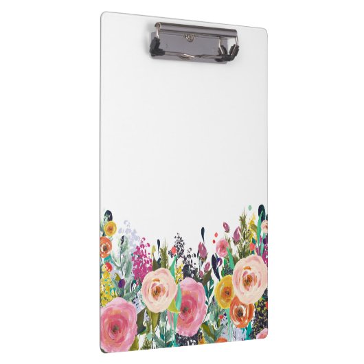 色彩の鮮やかな花の花屋のスタイリストビジネスクリップボード クリップボード (右)