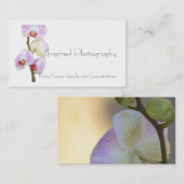 色彩の鮮やかな蘭の名刺 名刺 (正面/裏面)
