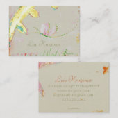 色彩の鮮やかな蝶名刺 名刺 (正面/裏面)