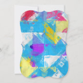 色彩の鮮やかな質 招待状 (裏面)