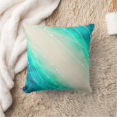色彩の鮮やかな輝きの海の砂パターン水の装飾用クッション クッション (ブランケット)