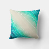 色彩の鮮やかな輝きの海の砂パターン水の装飾用クッション クッション (裏面)