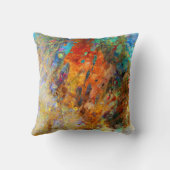 色彩の鮮やかな雨 クッション (裏面)