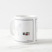 色彩の鮮やかな馬 コーヒーマグカップ (正面左)