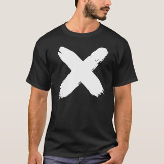 色彩の鮮やかな"X"のTシャツ Tシャツ