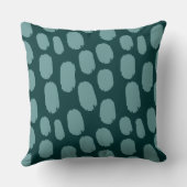 色彩の鮮やかはっきりしたスポット – 海緑Dk緑 クッション (裏面)