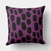 色彩の鮮やかはっきりしたスポット – 黒ワイン752864 クッション (裏面)