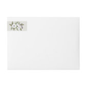 色彩の鮮やかアネモネス差出人住所ラベル ラップアラウンドラベル (正面)