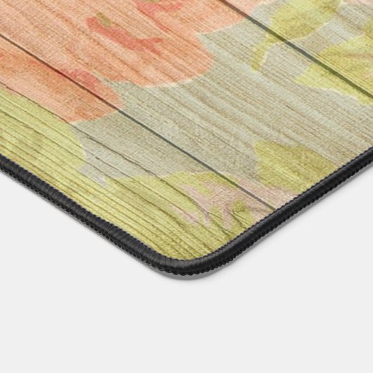 色彩の鮮やかアンティーク板のバラ デスクマット (コーナー)