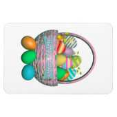 色彩の鮮やかイースターの卵 マグネット (横)