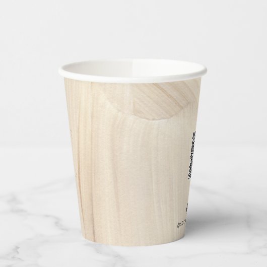 色彩の鮮やかエレガント抽象芸術ニュートラルQRコード 紙コップ (左)