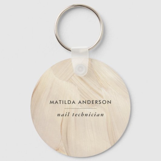 色彩の鮮やかエレガント・ニュートラルシンプル抽象芸術 キーホルダー (正面)