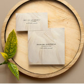 色彩の鮮やかエレガント・ニュートラルシンプル抽象芸術 スクエア名刺