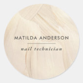 色彩の鮮やかエレガント・ニュートラルシンプル抽象芸術 ラウンドシール (正面)