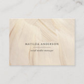 色彩の鮮やかエレガント・ニュートラルシンプル抽象芸術 名刺 (正面)