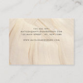 色彩の鮮やかエレガント・ニュートラルシンプル抽象芸術 名刺 (裏面)