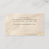 色彩の鮮やかエレガント・ニュートラルシンプル抽象芸術 名刺 (裏面)