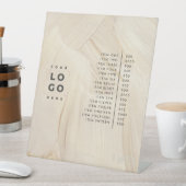 色彩の鮮やかエレガント・自然物価表 台座サイン (インサイチュ)