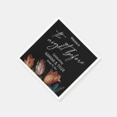 色彩の鮮やかオランダの花が前夜に迎える スタンダードカクテルナプキン (角)