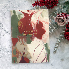 色彩の鮮やかカラフル抽象芸術ハッピーストホリデイ シーズンカード