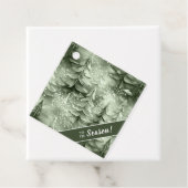 色彩の鮮やかクリスマスツリー緑ID1008 フェイバータグ (インサイチュ)